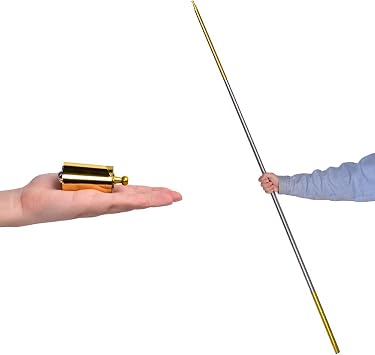SUMAG Magic Pocket Staff Metal Appearing Cane with Video Tutorial Link Magic Wands for Professional Magicians Stage Close-up Magic Tricks Pocket Staff Magic Staff Accessories Props Illusion