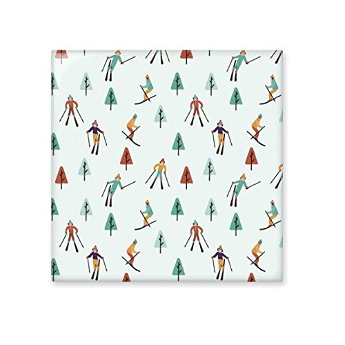 Carreaux de céramique ski d'hiver vintage décor de cuisine M