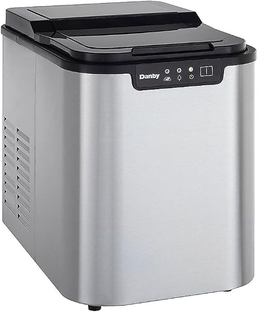 Danby 12Kg Ice Maker, Stainless Steel