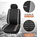 Upgrade4cars Fundas Asientos Delanteros Coche Universales Negro Protector de Asiento Delantero para...