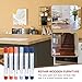 HARFINGTON Wood Filler Sticks 6 Colors Wooden Wax Touch Up Furniture Repair Crayons for Jewel Blue, Navy Blue, Blue, Orange, Dark Red, Pink