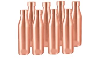 Eco friendly Indian crafted Copper Water Bottle - Sport Gym Drinks Flask Leak proof DrinkwareCopper Water Bottle Pure
