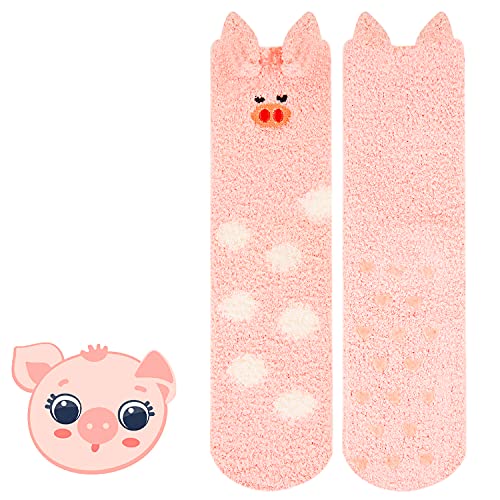 Benefeet Sox Cute Fuzzy Socks for Women Girls Fluffy Warm Cozy Novelty Slipper Socks Funny Animal Plush Sleeping Socks3