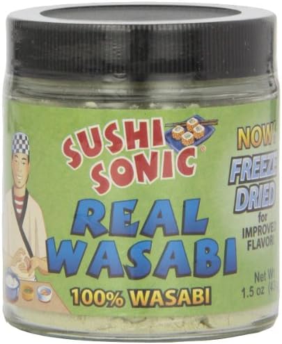 SUSHI SONIC 100% Real Powdered Wasabi Jar, 1.5 Ounce