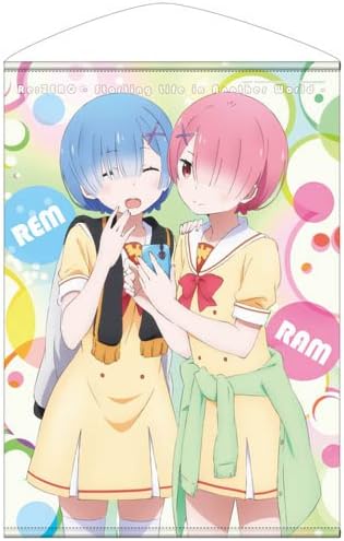 Amazon Re ゼロから始める異世界生活 レム ラム B2タペストリー 約72 8cm 51 5cm アニメ 萌えグッズ 通販