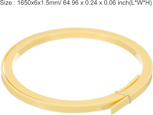 Miniatura 35 de MECCANIXITY Tira de plástico Purfling 64.961x0.276x0.059 in Guitarra Borde para Guitarra Acústica Clásica Blanca Paquete de 2 Blanco