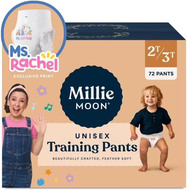 Millie Moon Training Pants ~ Size 2T-3T, Unisex ~ (72 Count).