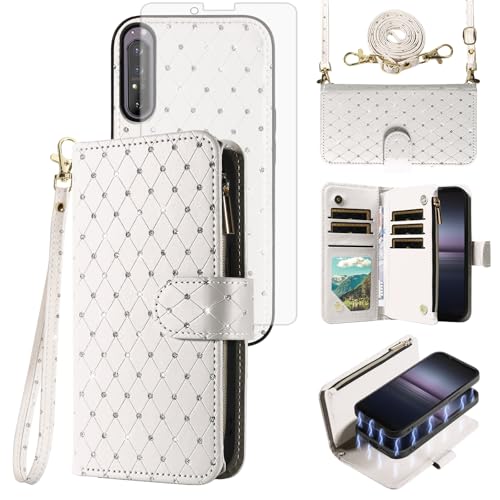 Coque Sony Xperia 1 II Asuwish Blanc étui de protection élégant et rigide housse design