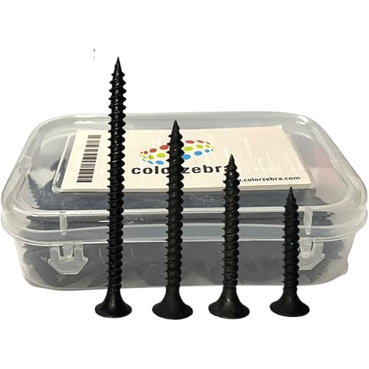 Color Zebra Drywall Screws 1 inch - 300 pcs