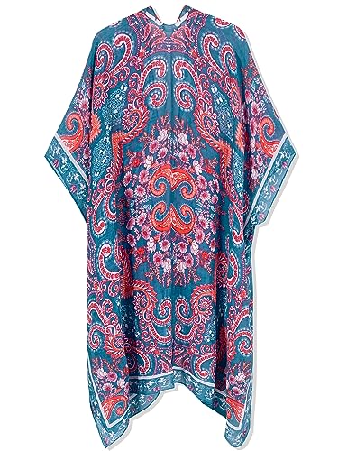 Image of Breezy Lane Women's Kimono Cardigan Summer Swimsuit Coverups Beach Cover Up with Floral Print for Vacation