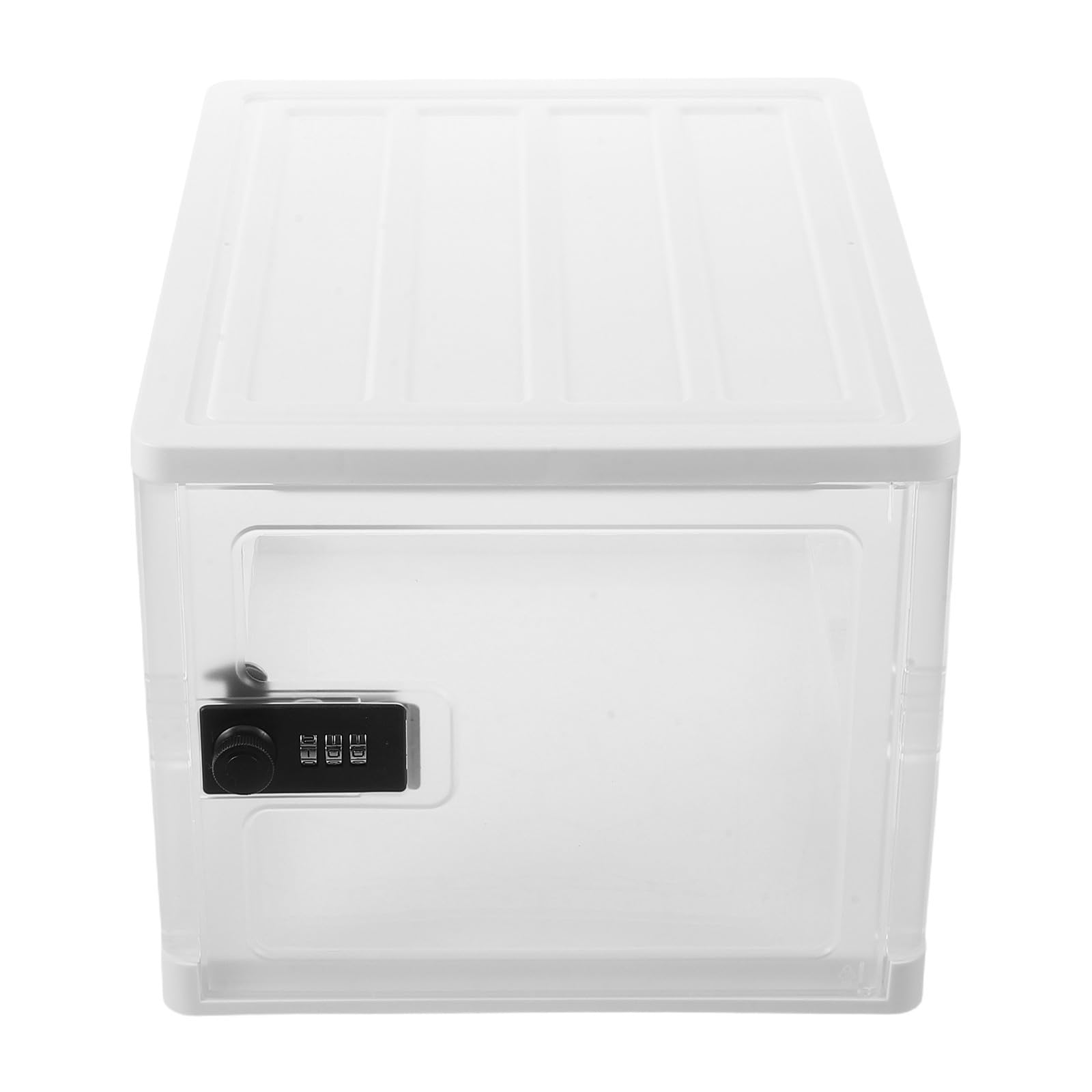PRETYZOOM Verschließbare mit Sicherem Verschluss Aufbewahrungsbox für Lebensmittel mit Schloss Robuste Kunststoffbox für Kühlschrank und Medikamentenaufbewahrung