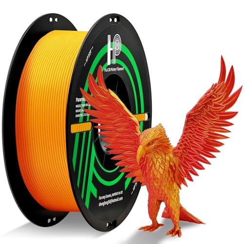 Image of HP3DF Dual Color PLA Filament,Shiny Silk Red Gold PLA, 3D Printer Filament, PLA Filament 1.75mm Dimensional Accuracy + /- 0.02mm, 1KG Spool (2.2 lbs), Fit Most FDM Printer (Silk Red Gold)