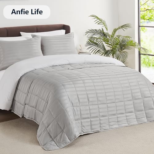 Image of Weighted Blanket Kids (36 inchx48 inch 3lbs),Ultra Soft and Cozy Cooling Weighted Blanket Kids,Heavy Blanket with Machine Washable Soft Blanket, Light Grey