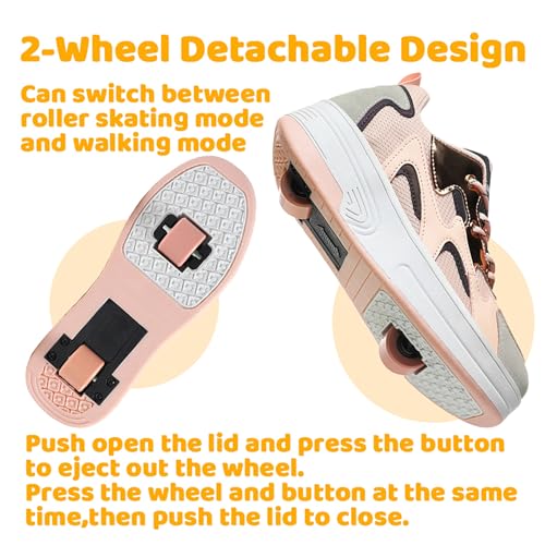 Wooowyet Roller Skate Shoes for Kids Boys Girls Rechargealbe Wheels Sneakers Fashion Roller Wheeled3