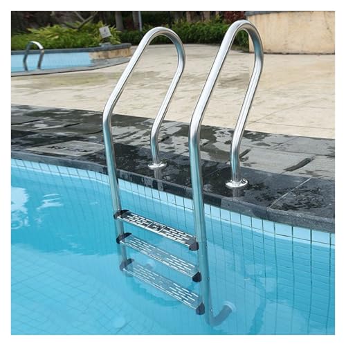 Escalera de piscina acero inoxidable 2/3 peldaños miniatura 1