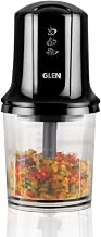 Glen Electric Mini Chopper, 500ml with Stainless Steel Blades, Egg Whisking Disc, Food-Grade Polycarbonate Bowls, Onion, Vegetable & Nut Chopper, SA4040BL