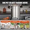 VEVOR 18/8 Stainless Steel Stockpot, 42QT Large Cooking Pots, Multipurpose Cookware Sauce Pot with Composite Base, Heavy Duty Commercial Grade Stock Pot, Sanding Treatment, for Large Groups Events #5