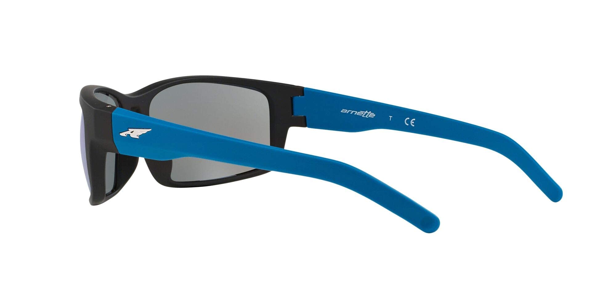 An4202 Fastball Gafas de sol rectangulares, Negro caucho 5