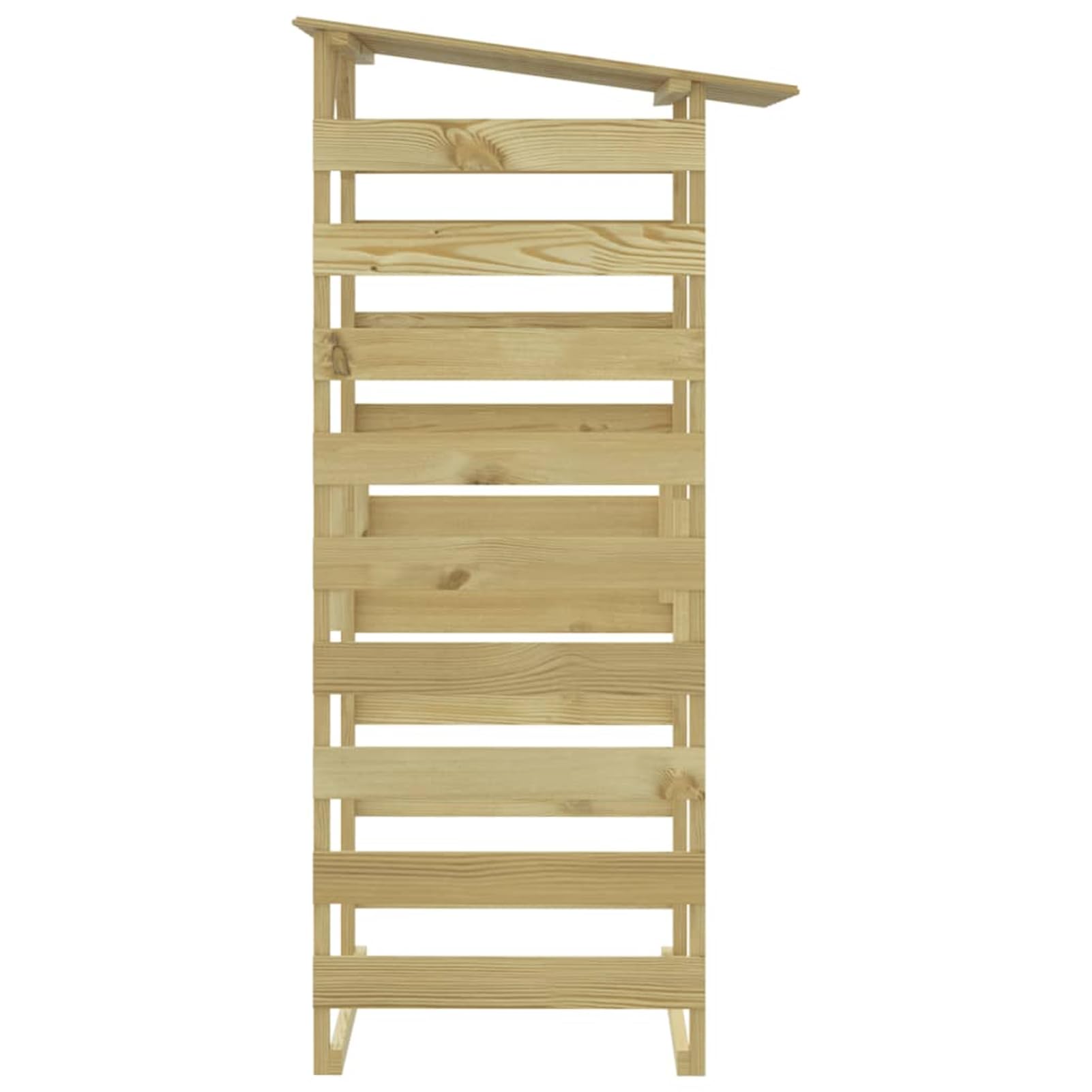 Pergolas avec toit étagère à bois de chauffage en pin abri de jardin 100x90x200cm