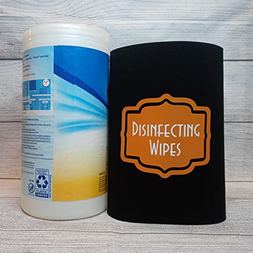 Halloween Disinfecting Wipes Cover Modern (Large, Black)