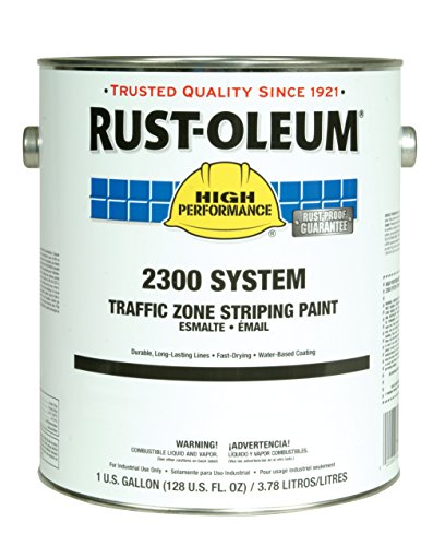 Rust-Oleum 2326402 High Performance 2300 System Traffic Zone Striping Paint, Low VOC, 1-Gallon, Blue, 2-Pack