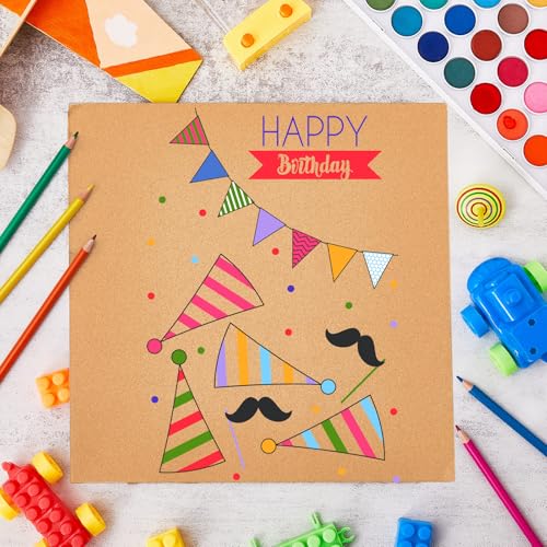 Image of Henoyso 15 Pack 16 x 16 Inch Corrugated Cardboard Sheets Flat Cardboard Sheets Packaging Inserts Flat Square Inserts Squares Separators for Shipping Packing Mailing Crafts (Brown)