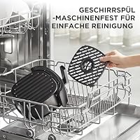 Midea Heißluftfritteuse 2L,1150W Airfryer, Frittieren ohne Öl, Heißluft Fritteusen, Automatische Abschaltfunktion, ölfrei, Leicht zu reinigen, BPA-frei, Schwarz – Ansicht 6