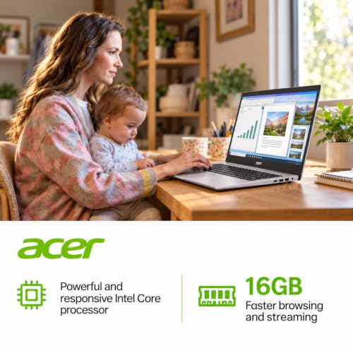 Acer Aspire Lite 15 Laptop with Office 365, 16GB RAM, 1TB Cloud Storage and 256GB SSD, Intel 4-Core, 15.6" FHD (1920 x 1080) Display, 2026 Edition, Windows 11, no Mouse | Learn or Work on The Go - image 3