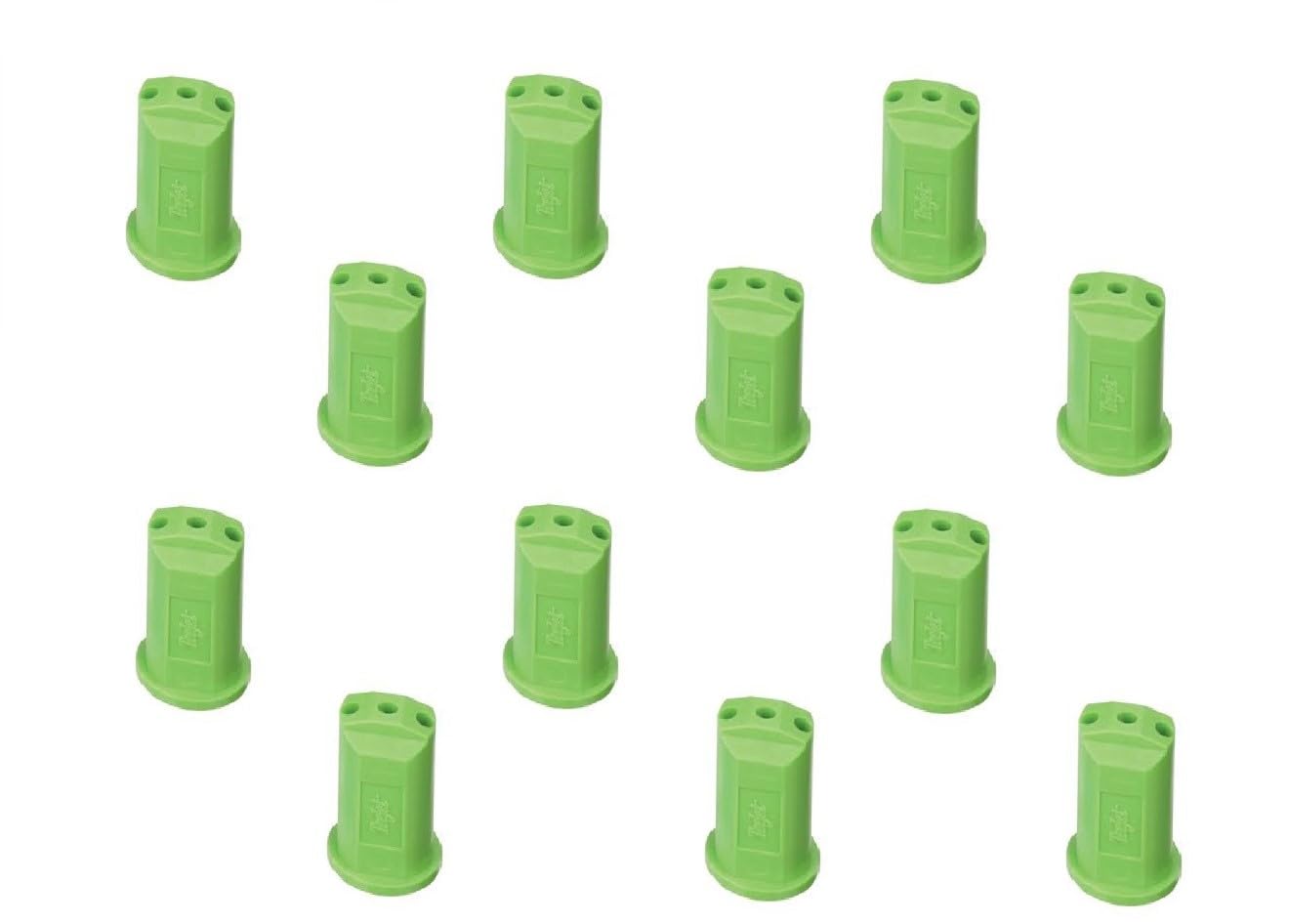 Farmer Bob's Parts SJ3-15-VP 1.5 GPM @ 40 PSI 3-Stream Outlet Spray Tip Pack of 12, Light Green
