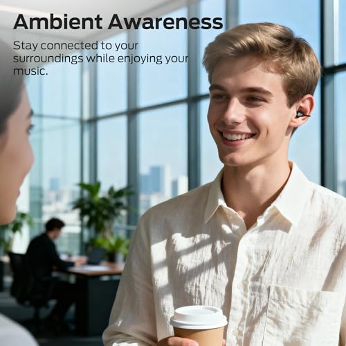 Image of Monster Airclip AC700 Wireless Earbuds, Unique Design, Compact and Portable, Bluetooth 6.0 Open Ear Stereo Headphones, Clear Calls