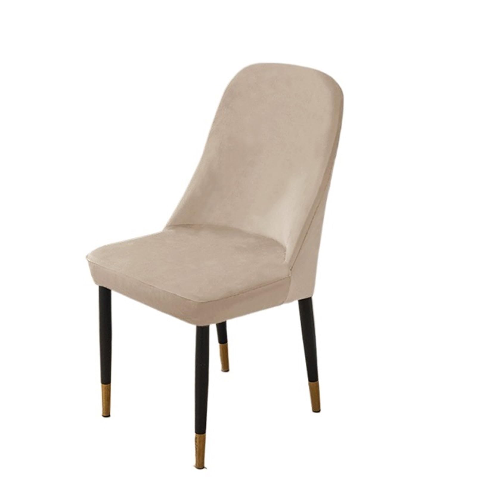 Housse de chaise de bureau curved en velours extensible et lavable contre la poussière