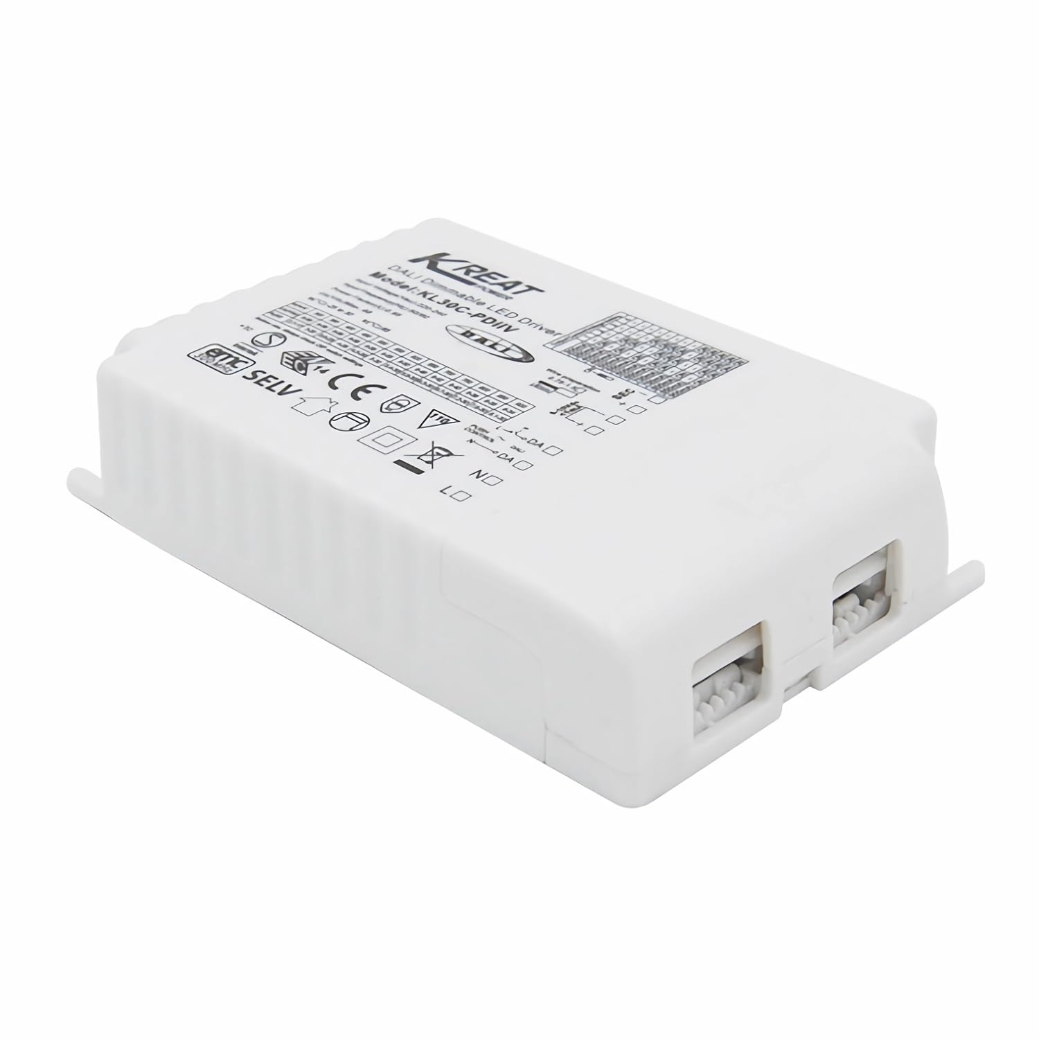 KL30C-PDiiV Merrytek/Kreat Power 30W DALI DT6 Driver LED dimmerabile 1-10V pushDIM corrente costante per lampada da soffitto a LED IP20 300-900mA