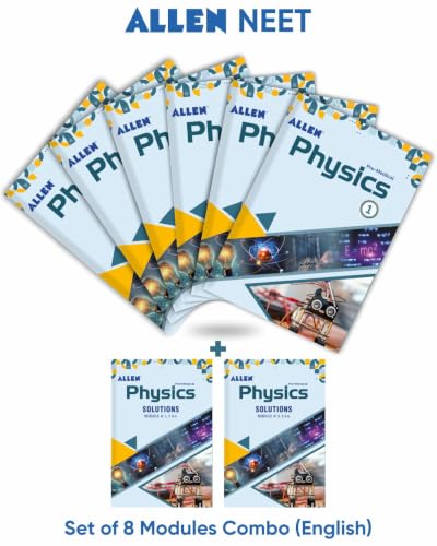 Image of ALLEN PHYSICS NEET-UG Study Material Package for 11th, 12th & 12th Passed with Solutions (Set of 8 Modules) in English