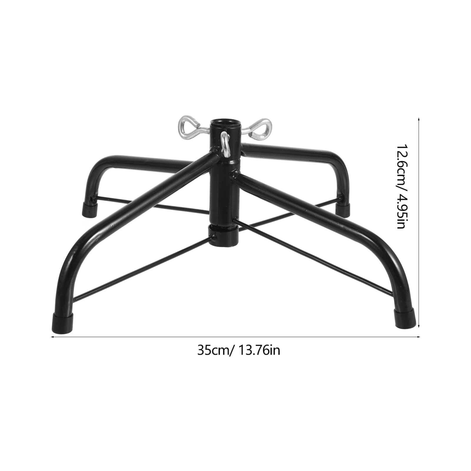 COLLBATH 35cm Holiday Decoration Metal Christmas Tree Stand Folding Stand Sturdy Easy to Install