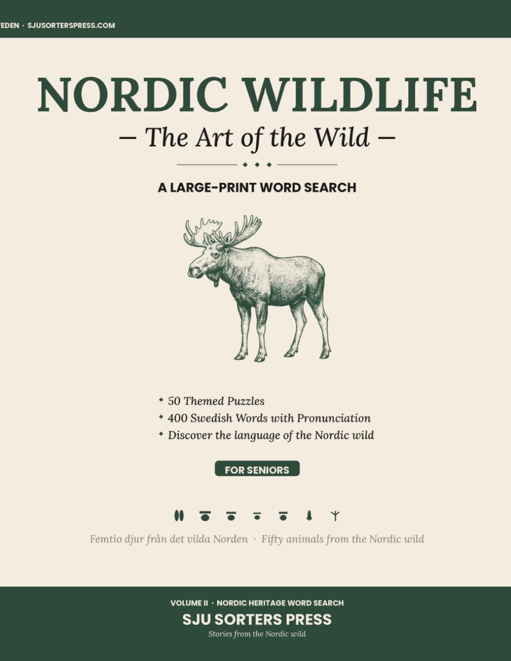 Nordic Wildlife: A Large-Print Word Search for Seniors (Swedish Heritage Word Search)