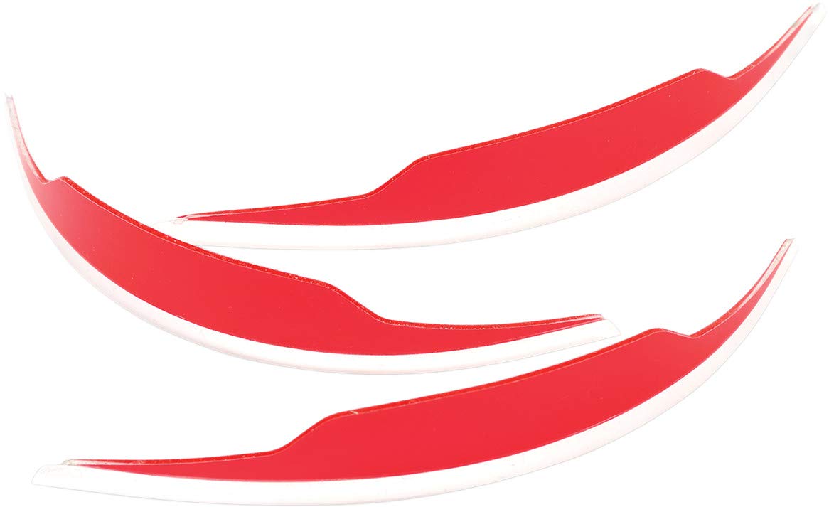 100% Men Accuri Forecast Replacement Mud-Flap Kit - 3 Pk Motocross/Cycling Goggles Accessories - Red, One Size