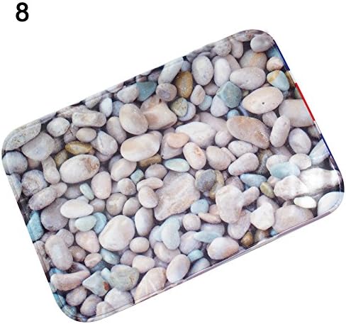 narutosak Door Mat 3D Cobblestone Print Floor Rug Doormats Indoor Outdoor Home Decor - 8#