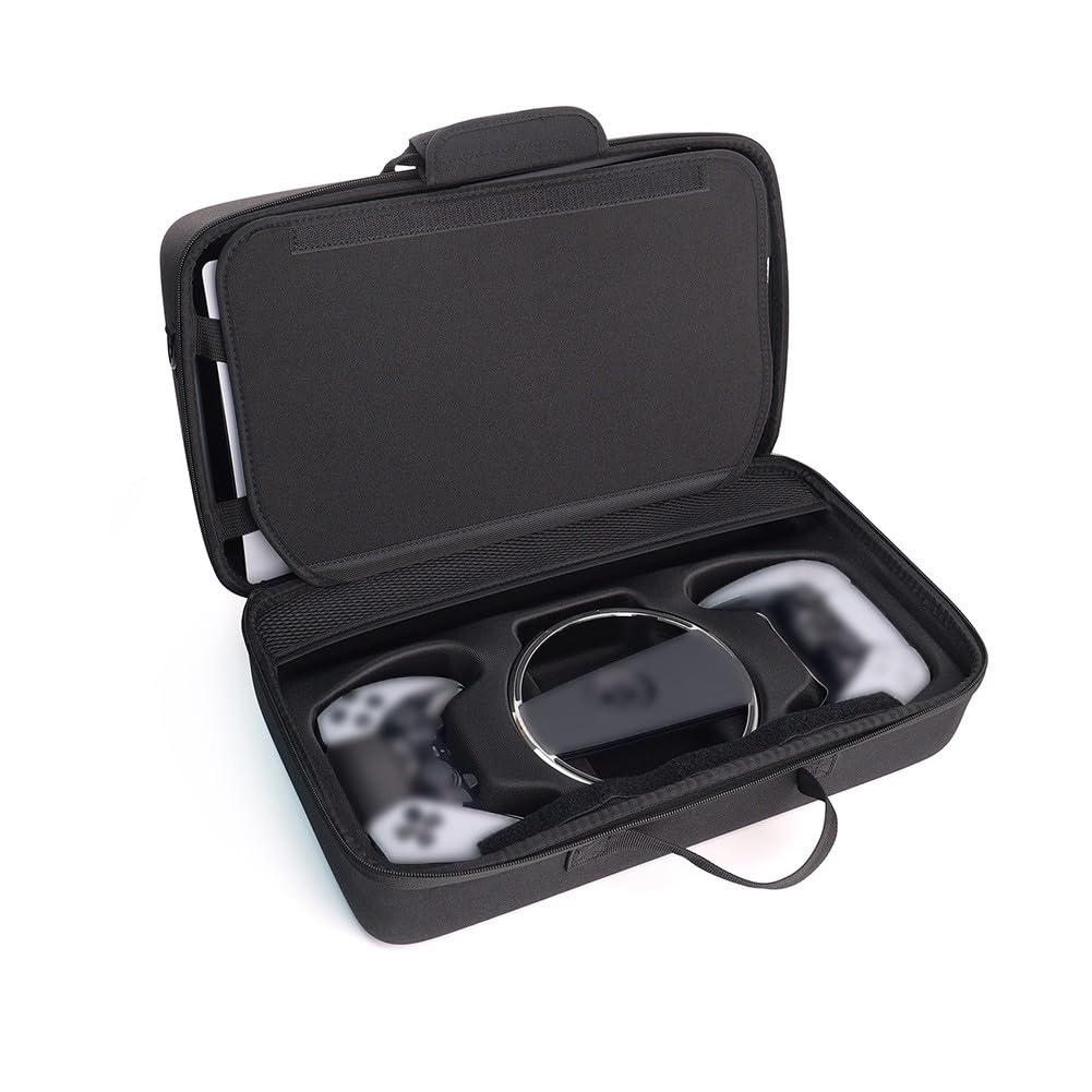 Custodia multifunzione in EVA per modelli PRO e Slim, 42 x 27 x 17 cm, custodia rigida portatile con chiusura sicura, compatibile con accessori per console