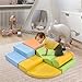 Colorful Soft Climbing Foam Toy Set 6 in 1, Climbing Building Blocks, Soft Play Equipment, Kids Climbing Playground, Kids Crawling and Climbing Indoor Activity Play Structure