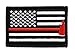 Firefighter Axe US Flag Thin Red Line Hook and Loop Morale Patch United States BW