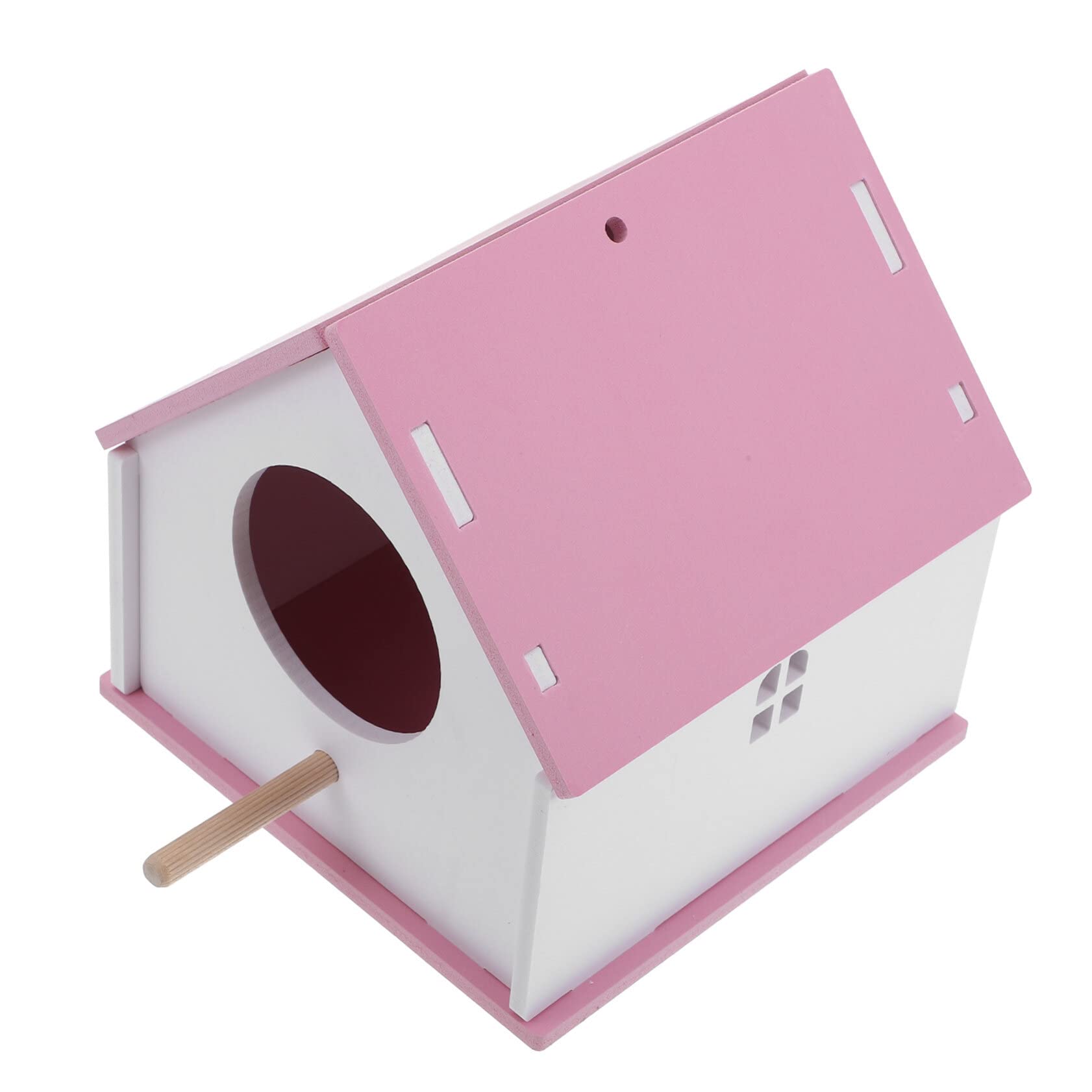 Oiseau suspendu nid en PVC rose lavable pour jardin et cage