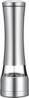 Peugeot Pepper Mill Made by 304 Steel and Ceramic, Small Nutmeg Grinder for Cooking, Black pepper & Sesame Seed and Refill...