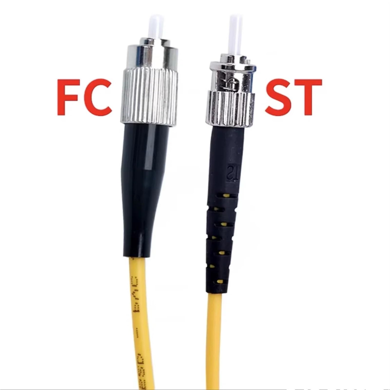 ST-FC UPC monomode cavalier de fibre 1-100m cordon de raccordement optique Simplex carré à rond câble d'extension FTTH p-fibre optique SM(ST-FC 15m)