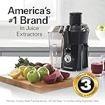 Hamilton Beach Juicer Machine, Big Mouth Large 3” Feed Chute for Whole Fruits and Vegetables, Easy to Clean, Centrifugal Extractor, BPA Free, 800W Motor, Black - Image 2