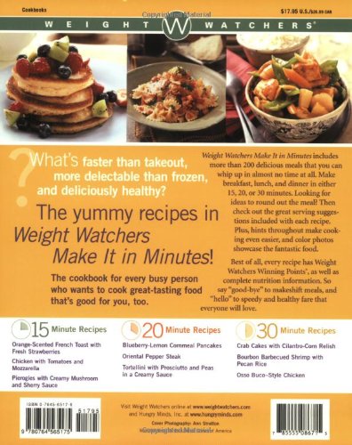 Make It In Minutes: Easy Recipes In 15, 20, And 30 Minutes (Weight Watchers) #TOP1