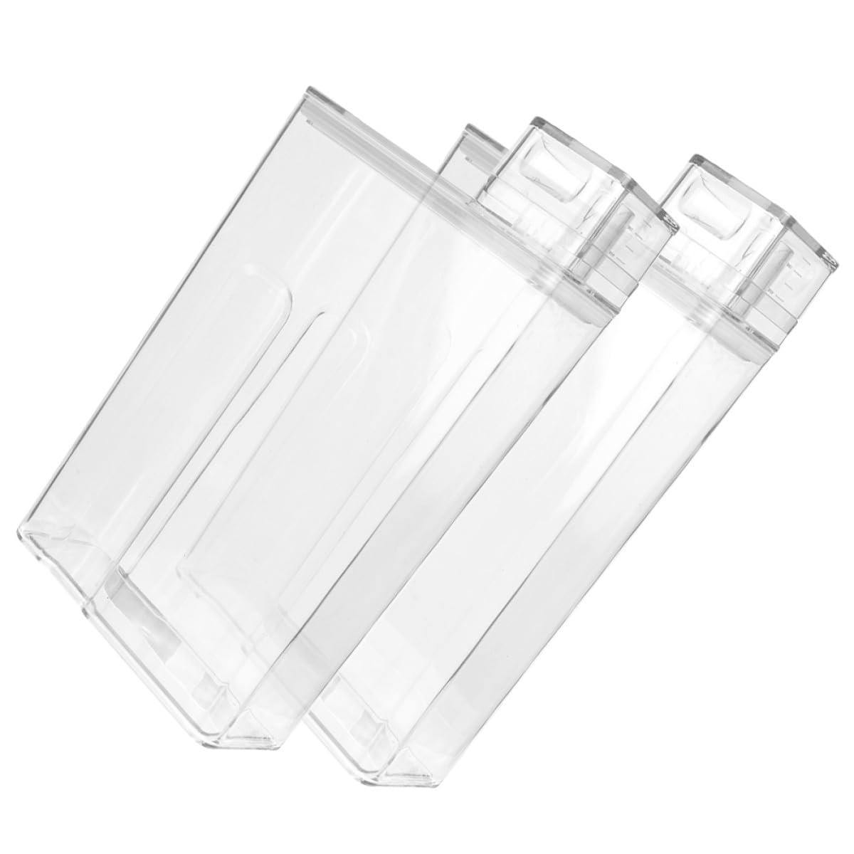 Genérico Dispensador de Detergente para Ropa 2 Piezas, Contenedor Transparente de Almacenamiento Grande, Botella Rellenable para Detergente y Loción, Práctico Cubo Multiusos para