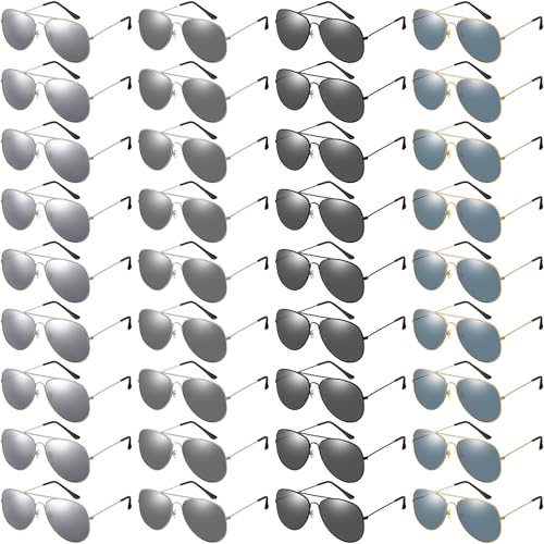 Mepase 36 Pairs Aviators Sunglasses Bulk Adults Sunglasses, Retro Color by Mepase - Used condition - US$29.99