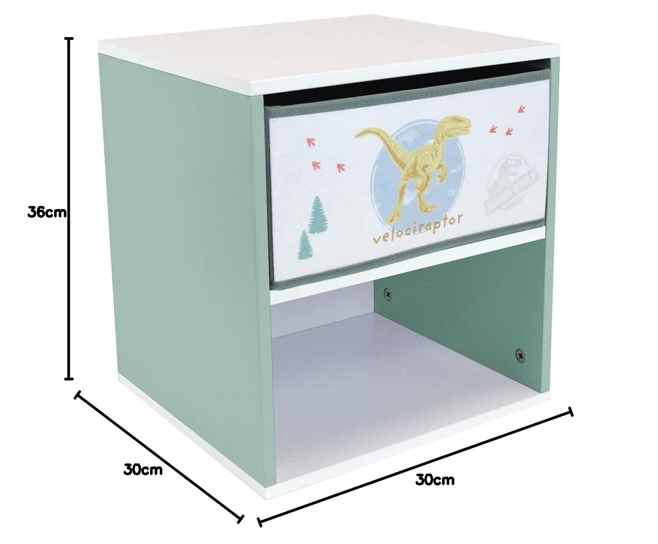 Comodino Unicorno Per Bambini Fun House | Con Cassetto, Bianco/Rosa - Foto 12