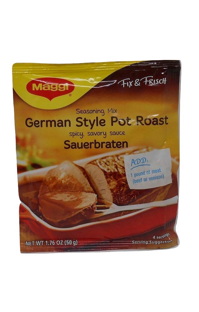 Maggi German Style Sauerbraten Pot Roast Seasoning Mix 1.76oz Pack de 3