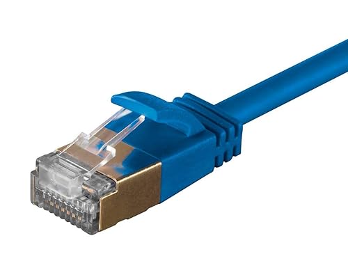 Miniatura 8 de Monoprice SlimRun - Cable de conexión Ethernet Cat6A, cable de Internet de red, RJ45, trenzado, STP, cable de cobre puro desnudo, 36 AWG, 1 pie,